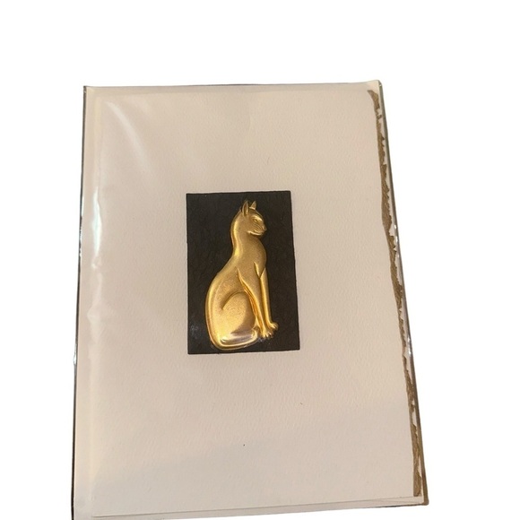 Golden Cat handmade Greeting Card - Blank - Picture 4 of 13